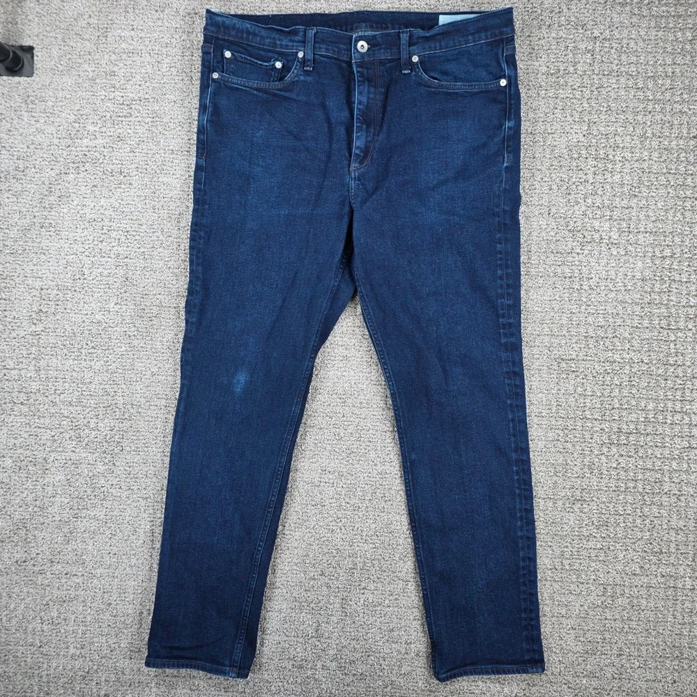 Rag & Bone Fit 2 Slim Jeans Mens 38x32 Dark Wash Rinse Cotton Cashmere